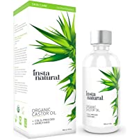 Los mejores  - Aceite de ricino InstaNatural- 100 % puro y orgánico- certificado- para pelo- rostro- piel y uñas- el mejor hidratante…